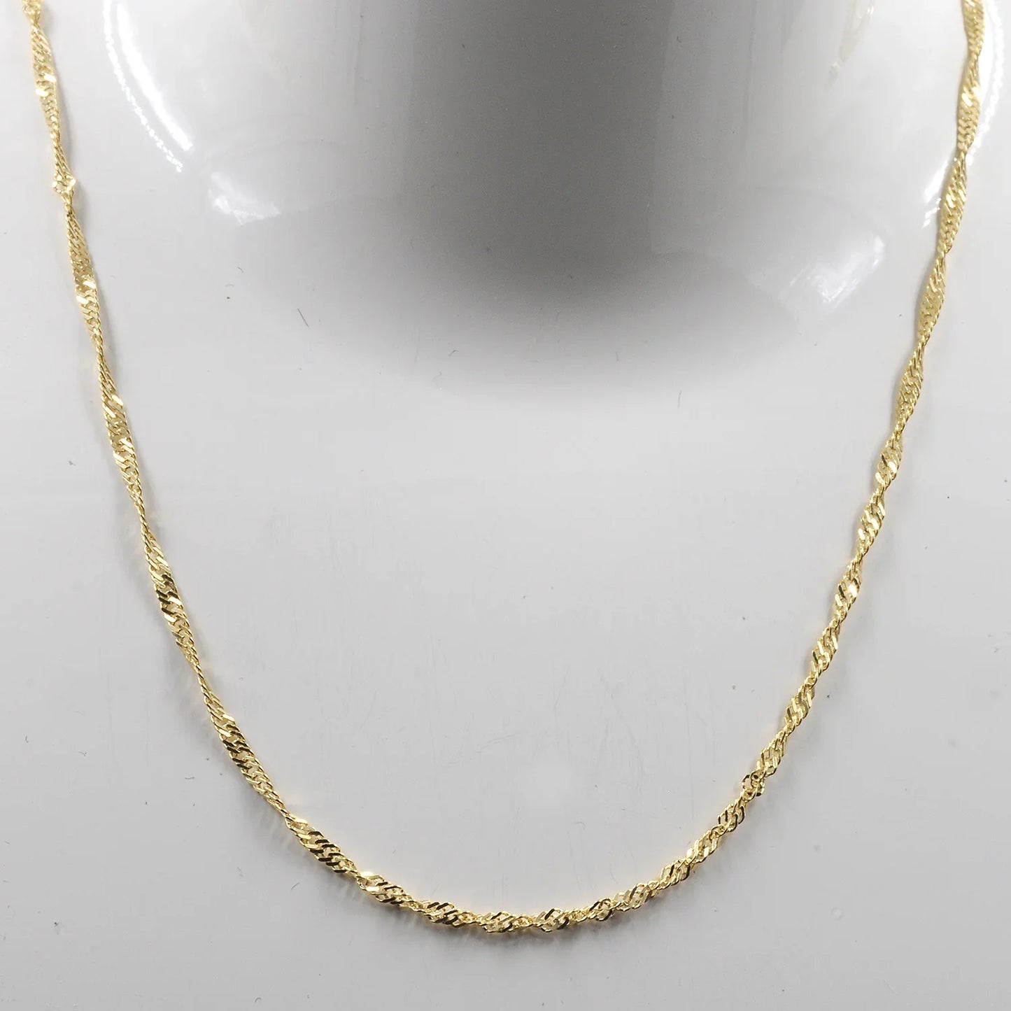 Goldkette Singapurkette Länge 45cm - Breite 1,8mm - 585-14 Karat Gold
