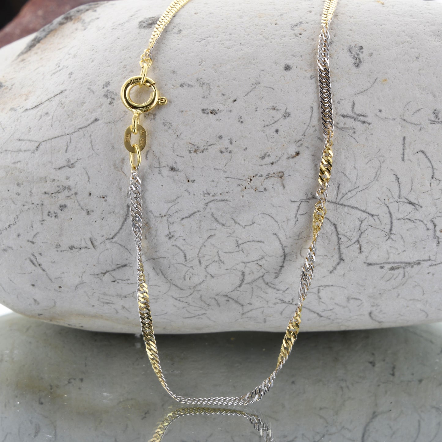 Goldkette Singapurkette Breite 1,8mm - 585-14 Karat Gold