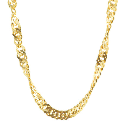 Goldkette Singapurkette Länge 45cm - Breite 2,2mm - 585-14 Karat Gold