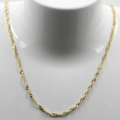 Goldkette Singapurkette Länge 55cm - Breite 2,2mm - 585-14 Karat Gold