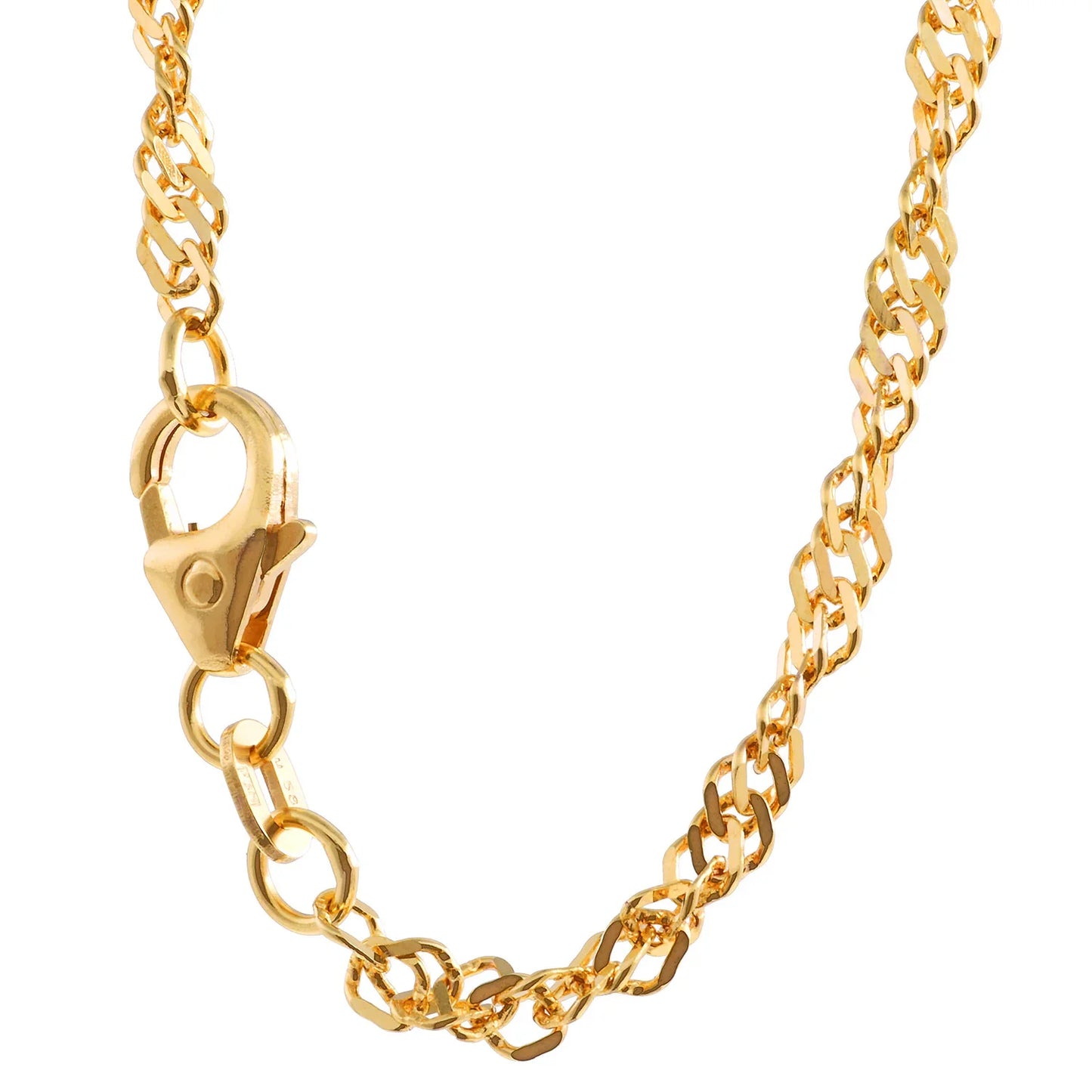 Goldkette Singapurkette Länge 45cm - Breite 2,4mm - 585-14 Karat Gold