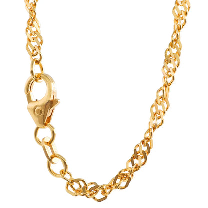 Goldkette Singapurkette Länge 45cm - Breite 2,4mm - 585-14 Karat Gold