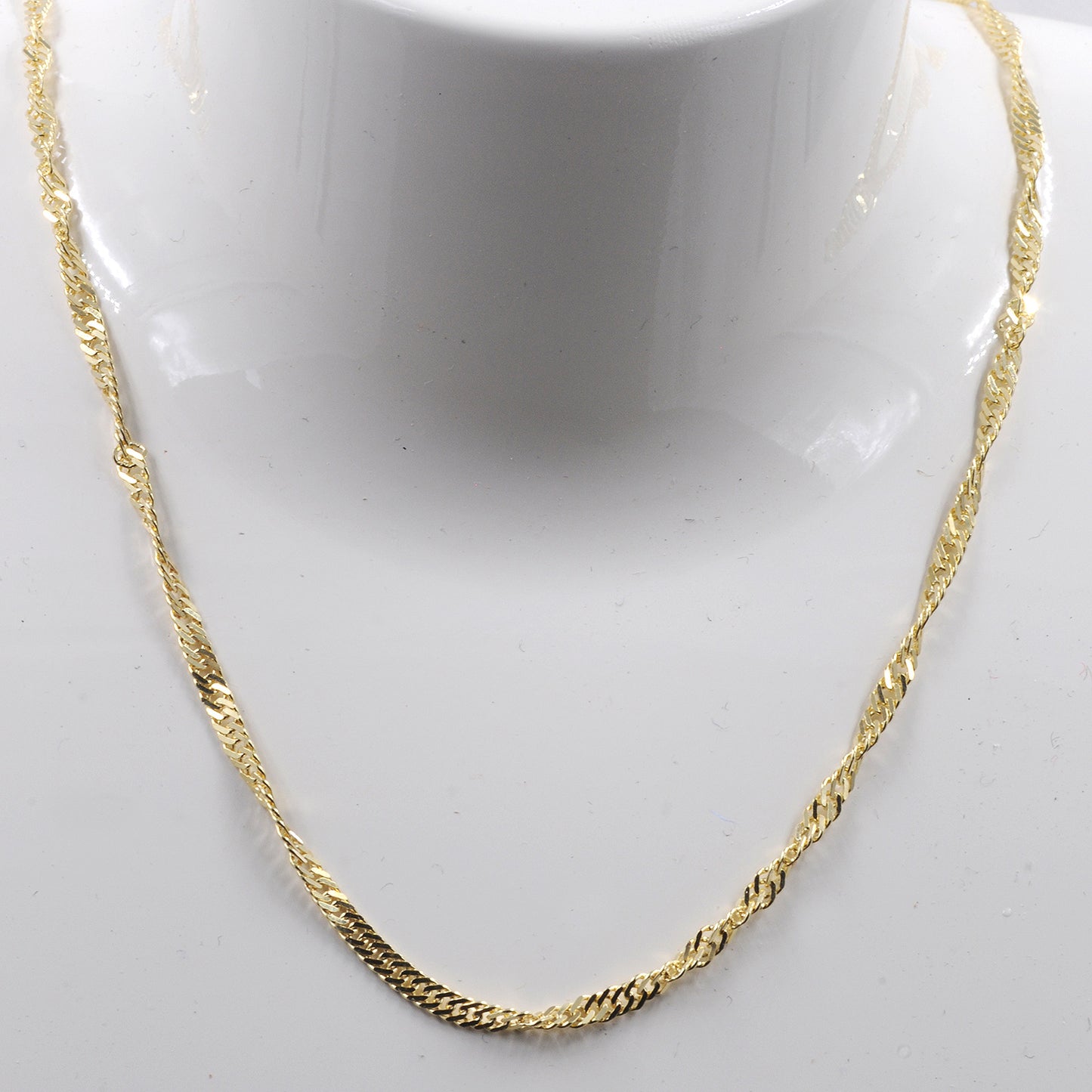 Goldkette Singapurkette Länge 50cm - Breite 2,4mm - 585-14 Karat Gold