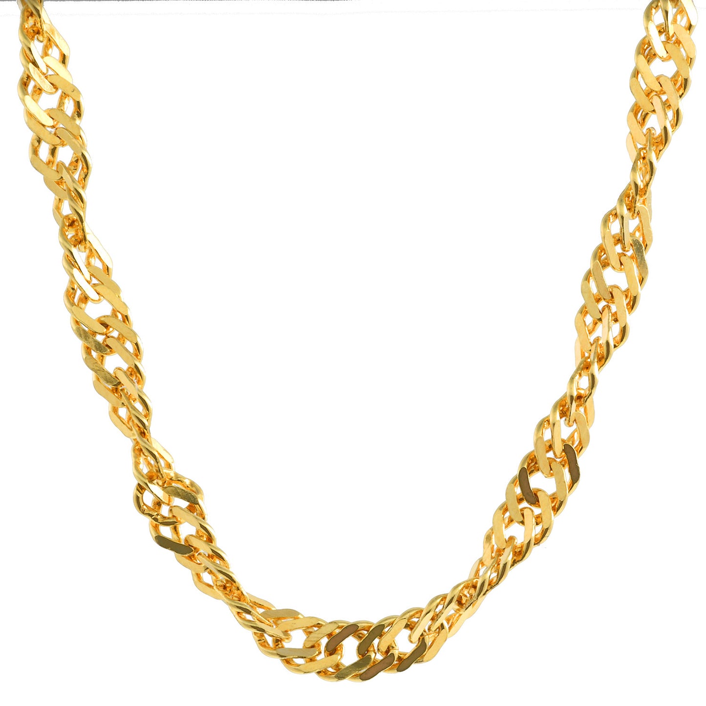 Goldkette Singapurkette Länge 50cm - Breite 2,4mm - 585-14 Karat Gold