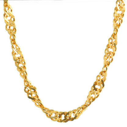 Goldkette Singapurkette Länge 50cm - Breite 2,4mm - 585-14 Karat Gold