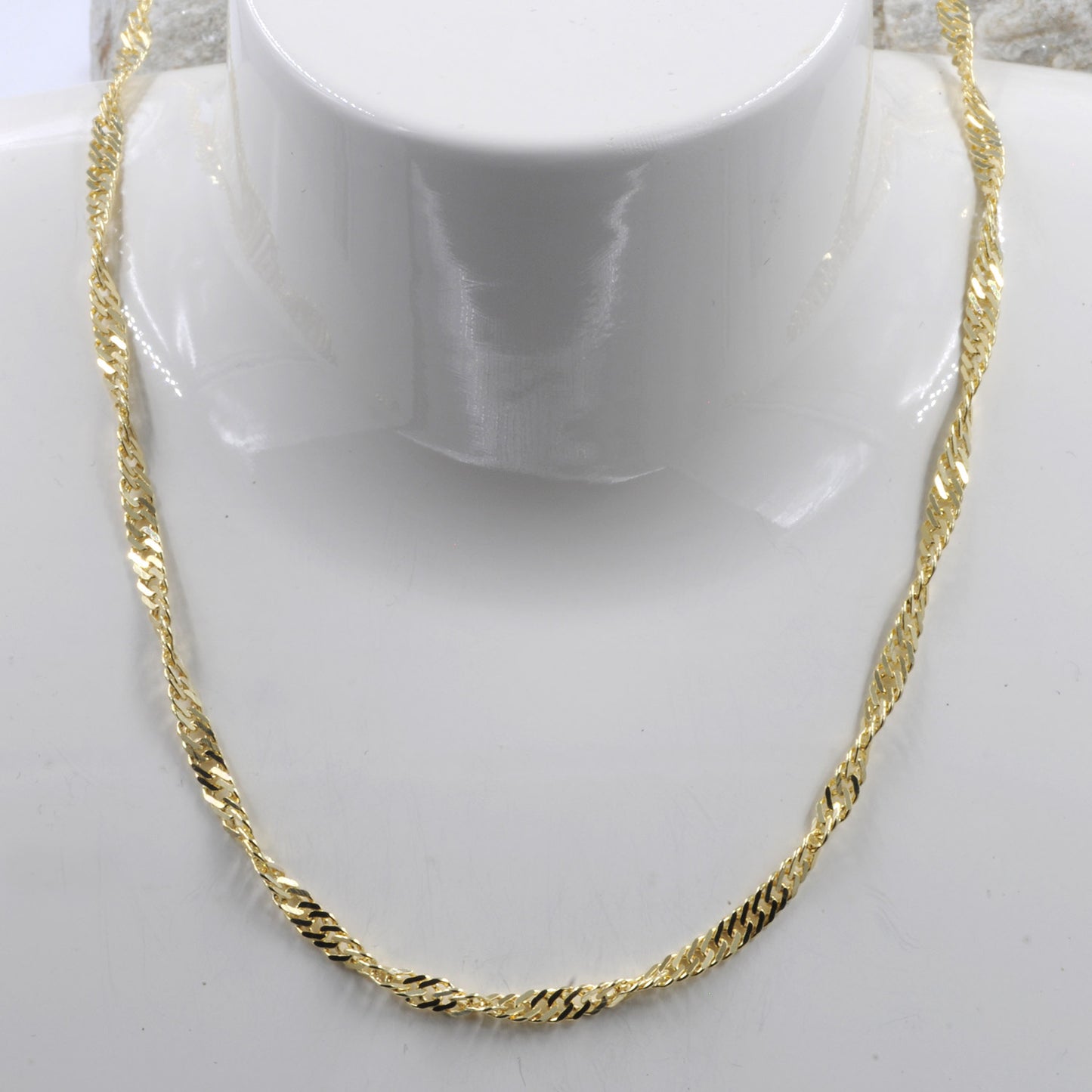 Goldkette Singapurkette Breite 2,9mm - 585-14 Karat Gold