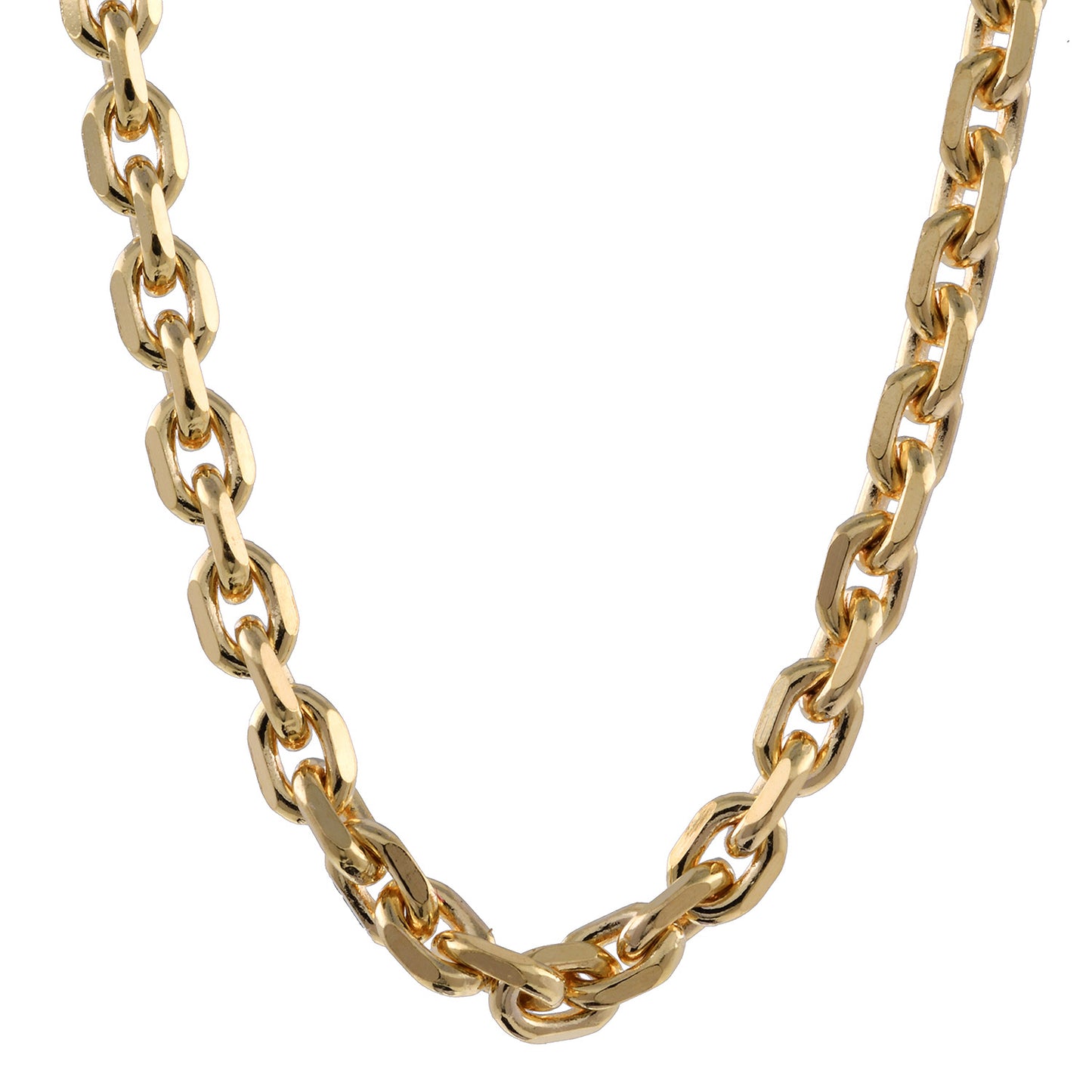 Ankerkette diamantiert Halskette Breite 1,8 mm - 585 - 14 Karat Gold