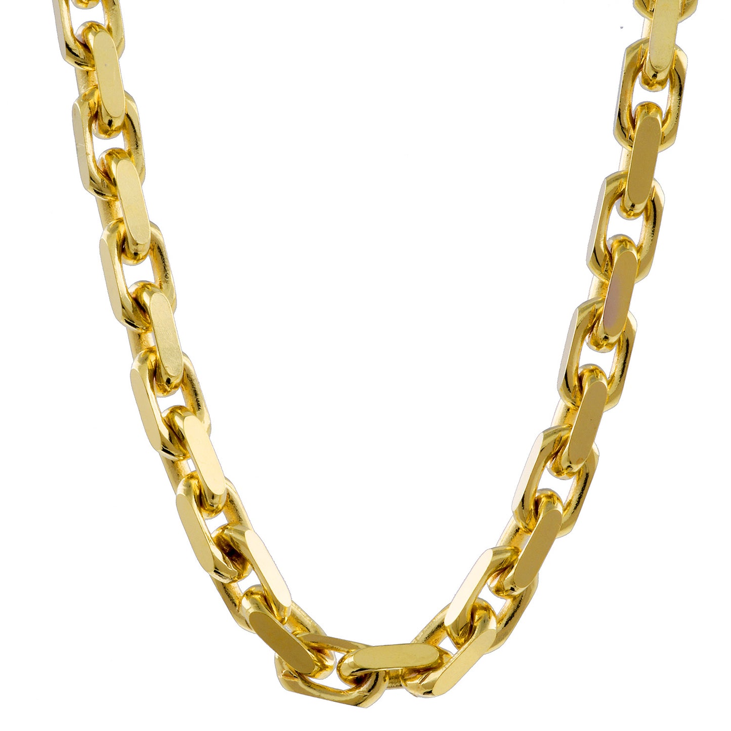 Ankerkette diamantiert Breite 2,0mm - 585-14 Karat Gold