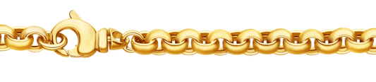 6,0 mm 21 cm 585 - 14 Karat Gold Armkette Erbskette massiv Gold hochwertige Goldkette 13,7 g