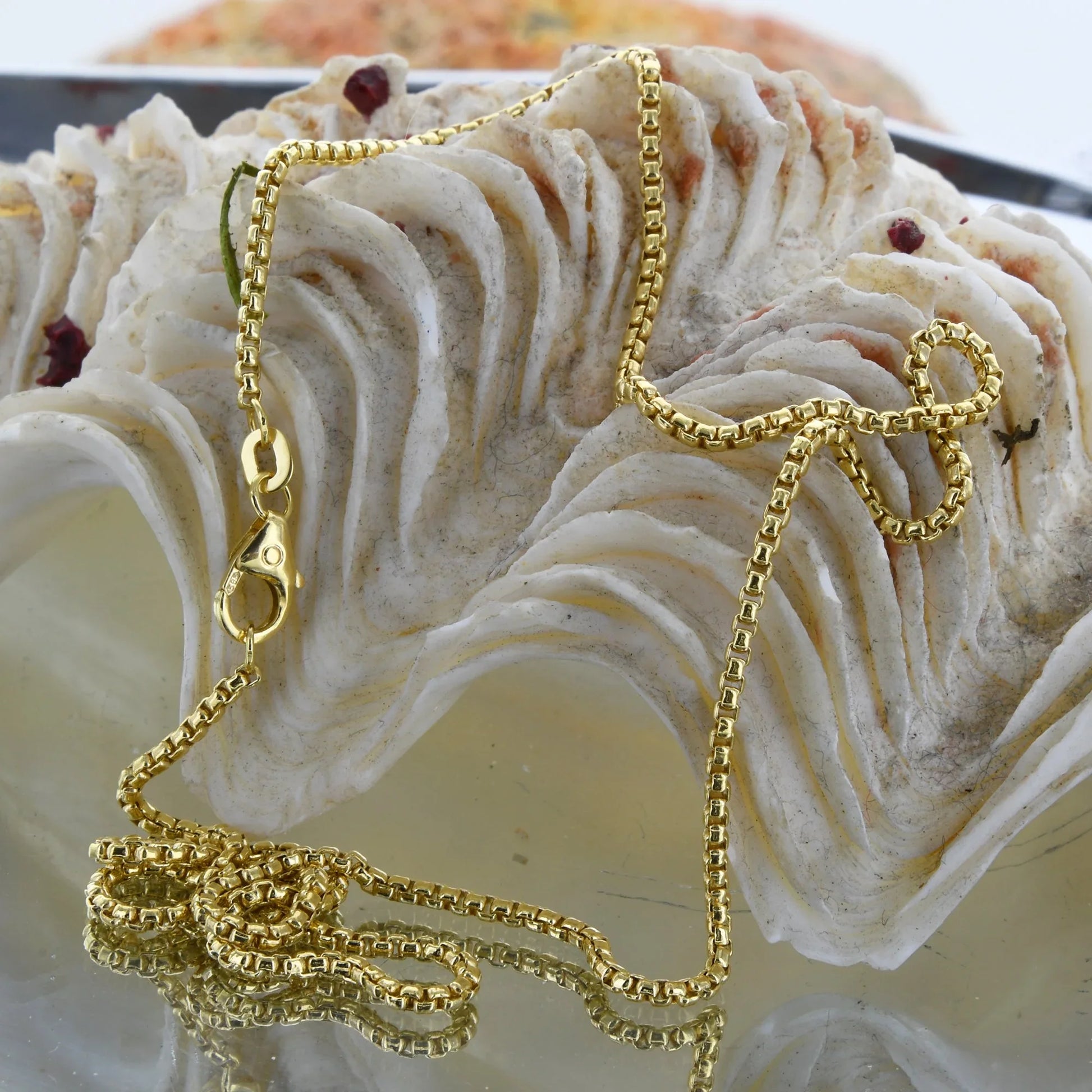 1,5 mm 40 cm 585 - 14 Karat Gold Halskette Venezianerkette massiv Gold hochwertige Goldkette  5,5 g