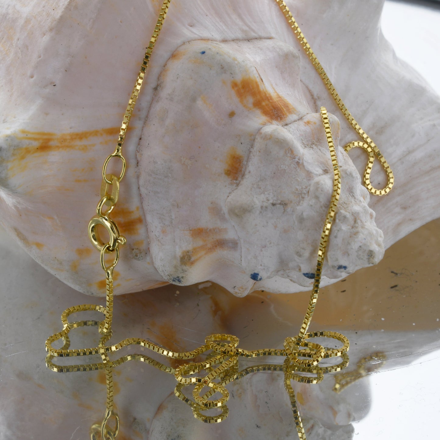 Goldkette Venezianerkette Länge 34cm - Breite 0,7mm - 585-14 Karat Gol
