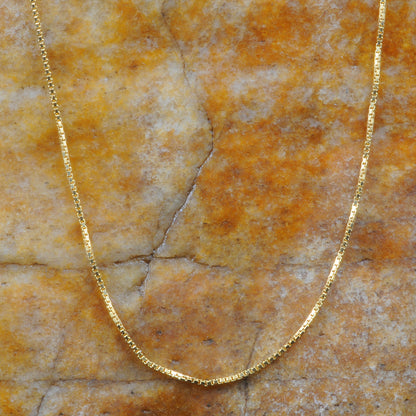 Goldkette Venezianerkette Länge 34cm - Breite 0,7mm - 585-14 Karat Gol