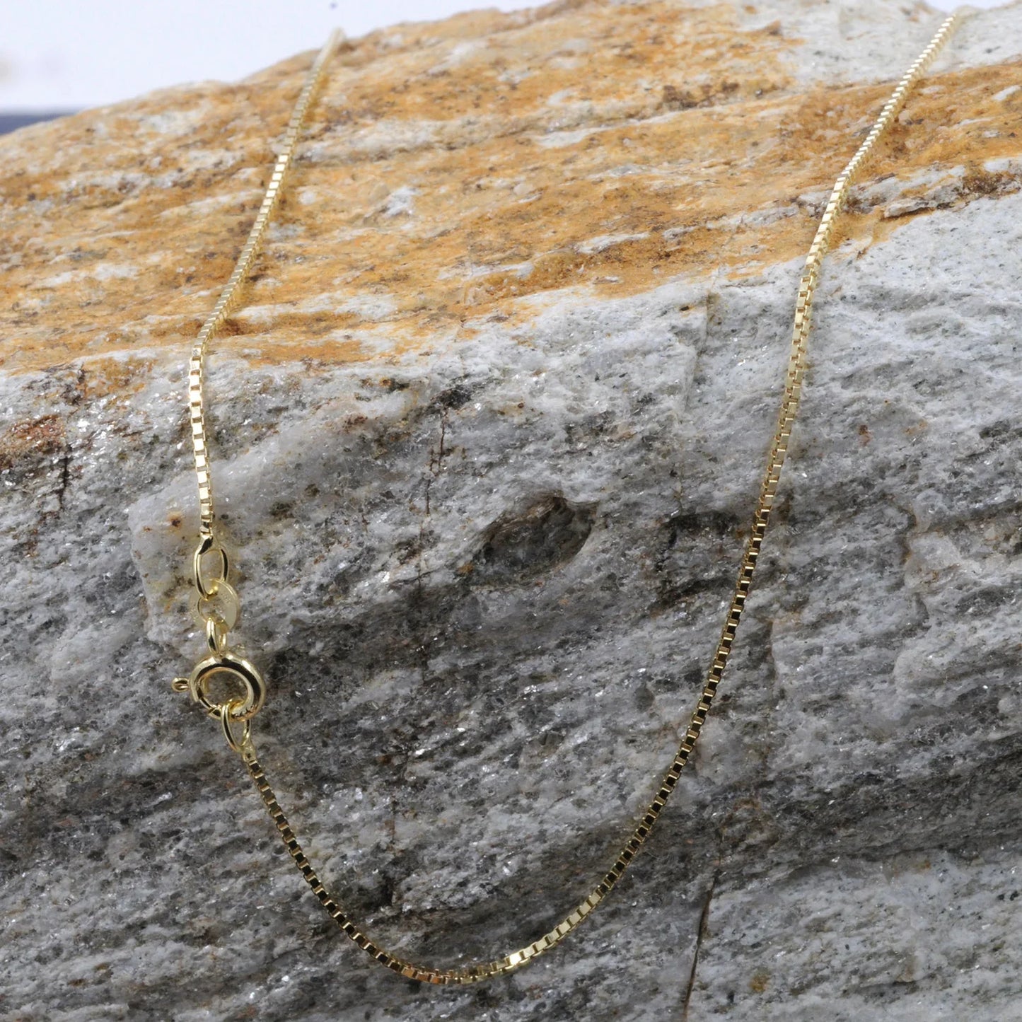 0,7 mm 36 cm 585 - 14 Karat Gold Halskette Venezianerkette massiv Gold hochwertige Goldkette  1,4 g