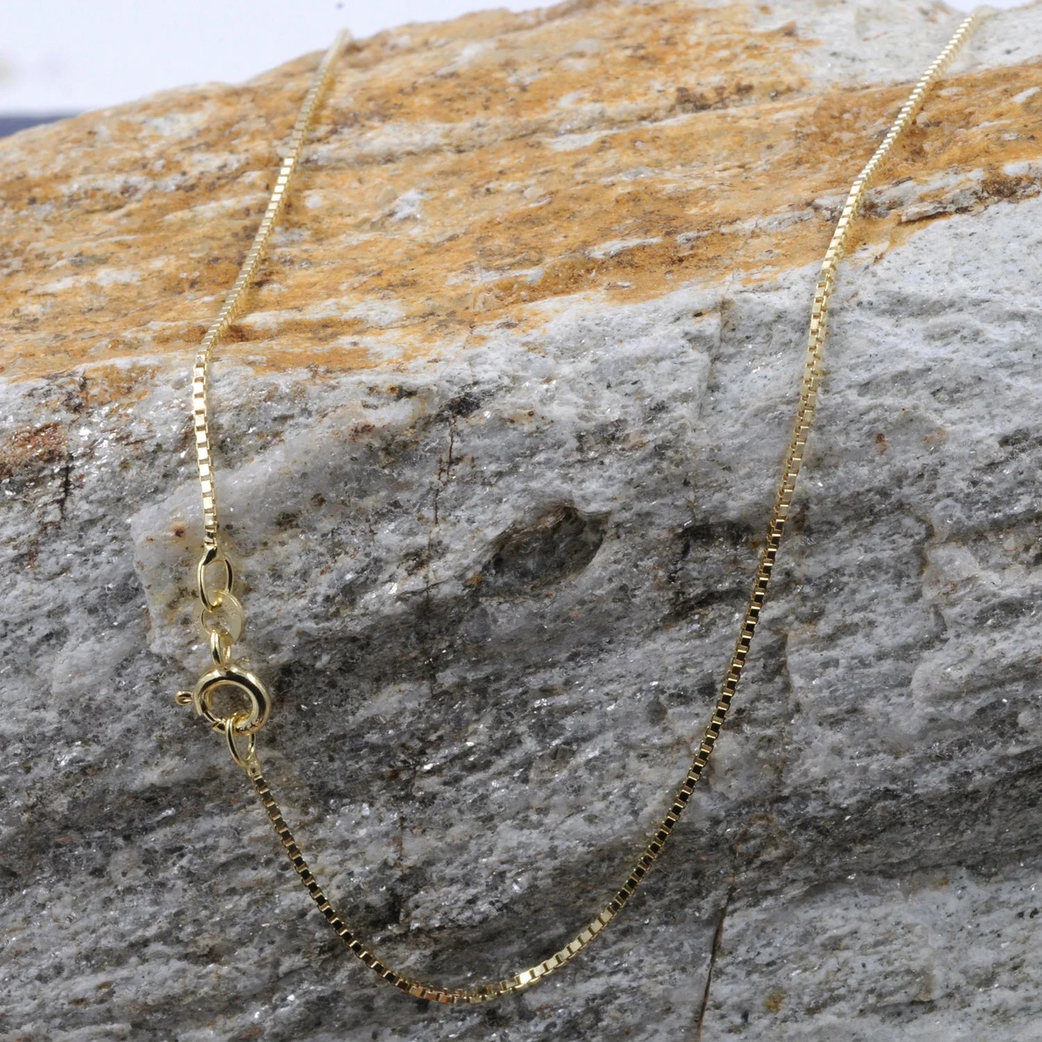 0,7 mm 36 cm 585 - 14 Karat Gold Halskette Venezianerkette massiv Gold hochwertige Goldkette  1,4 g