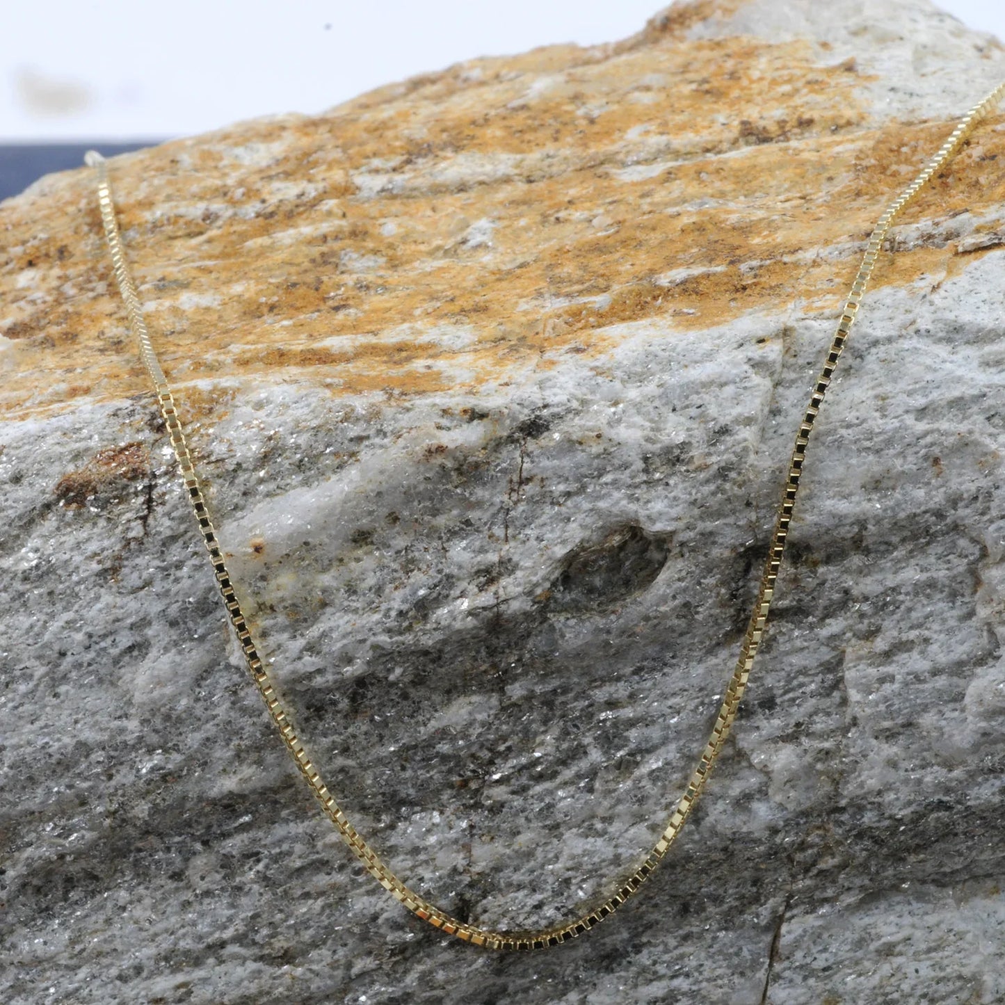 0,7 mm 40 cm 585 - 14 Karat Gold Halskette Venezianerkette massiv Gold hochwertige Goldkette  1,6 g