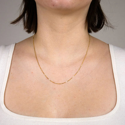 Goldkette Venezianerkette Länge 42cm - Breite 0,7mm - 585-14 Karat Gol
