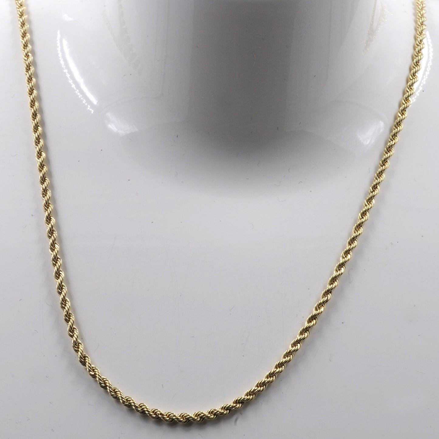 Goldkette Kordelkette Länge 45cm - Breite 2,1mm - 585-14 Karat Gold