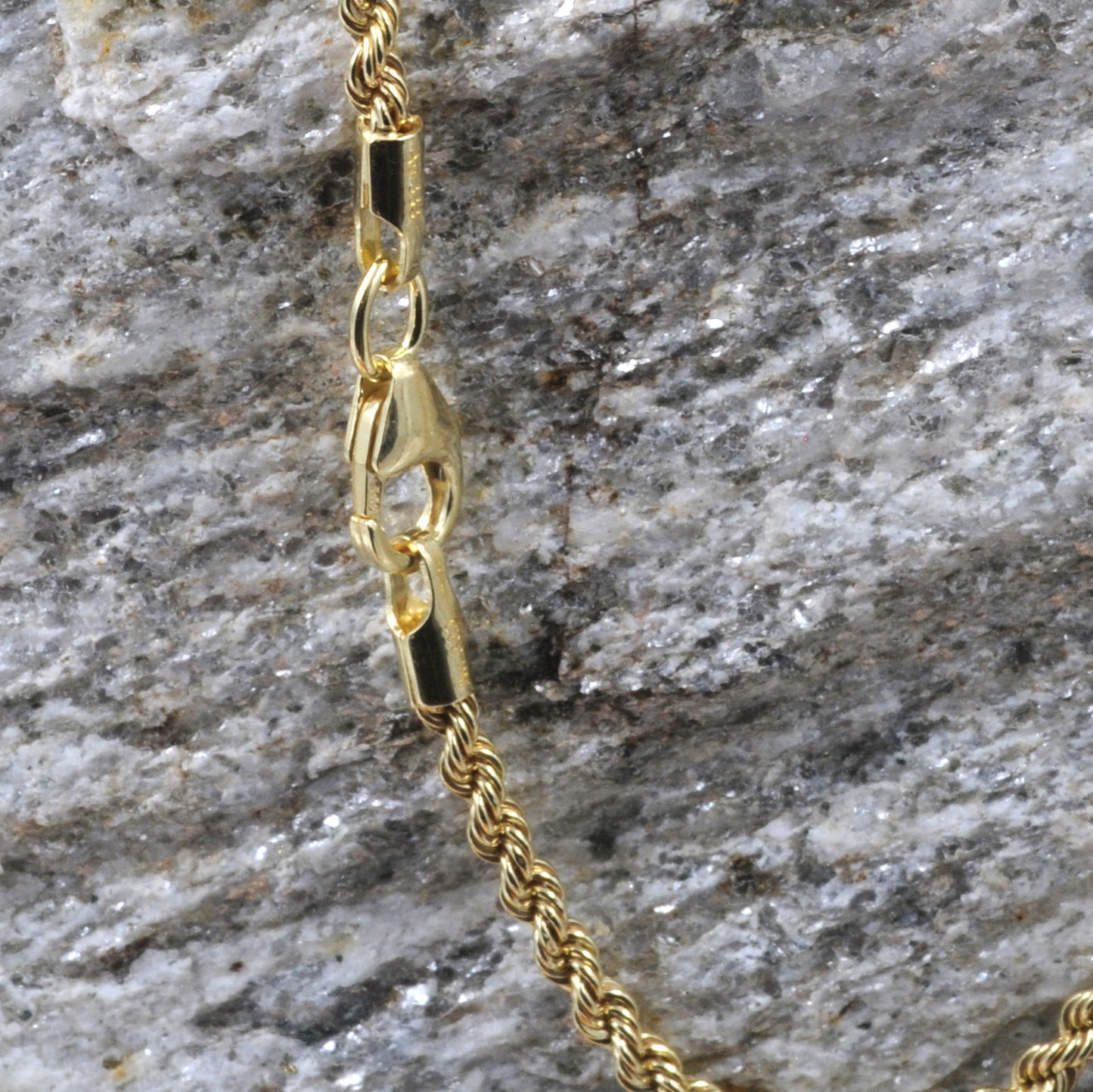 Goldkette Kordelkette Länge 45cm - Breite 2,1mm - 585-14 Karat Gold
