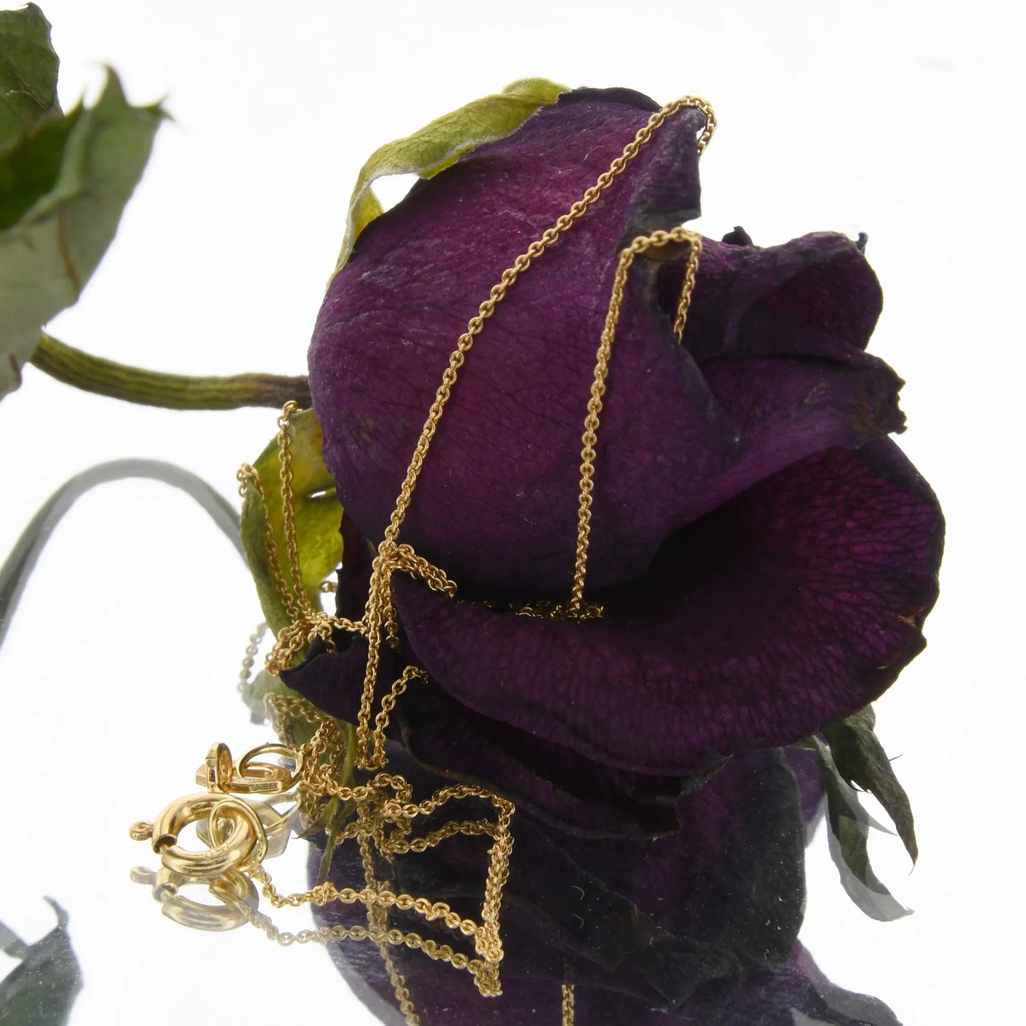 Goldkette Ankerkette Länge 40cm - Breite 0,8mm - 750-18 Karat Gold