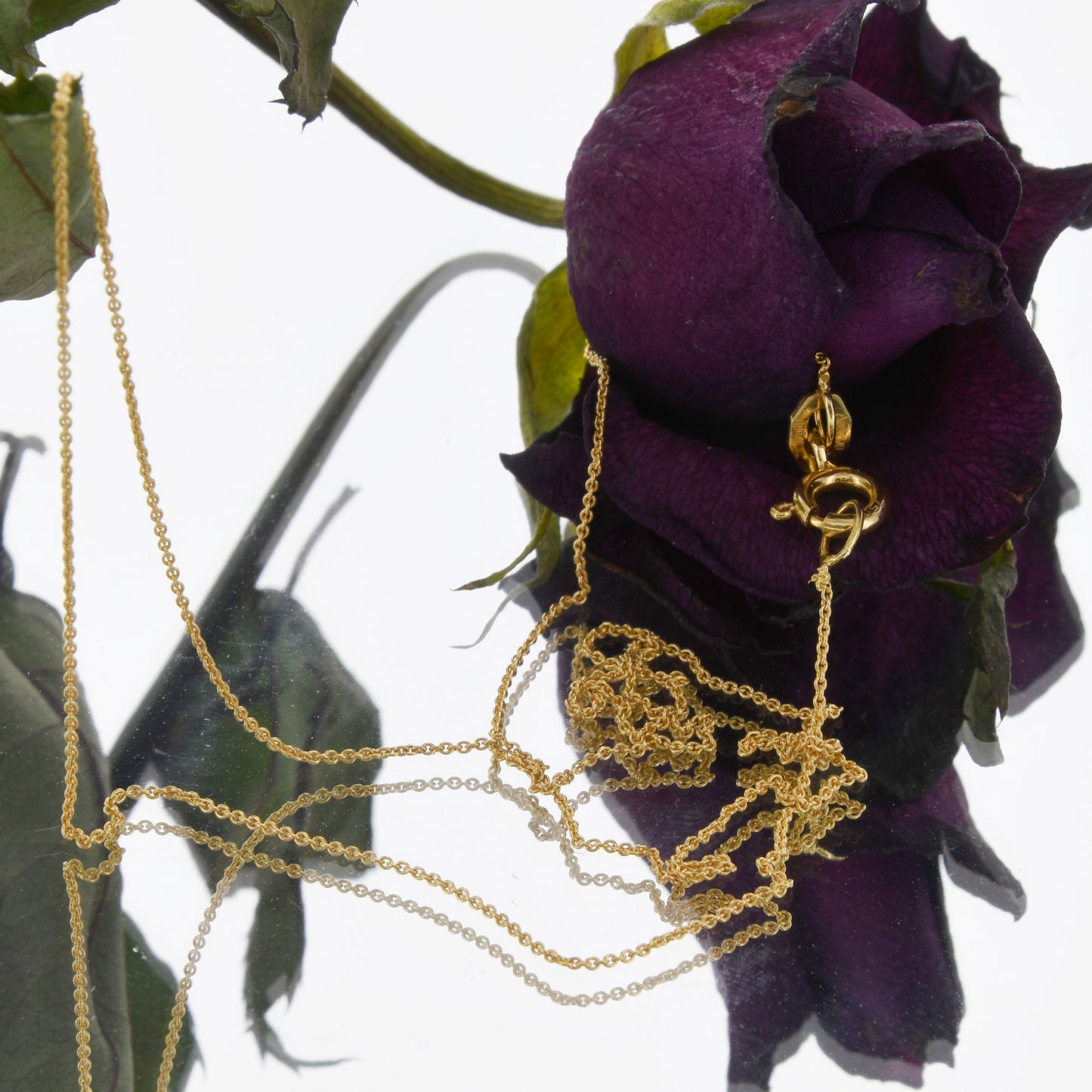 Goldkette Ankerkette Breite 0,8mm - 750-18 Karat Gold