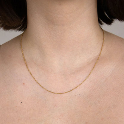 Goldkette Ankerkette Länge 45cm - Breite 1,1mm - 750-18 Karat Gold