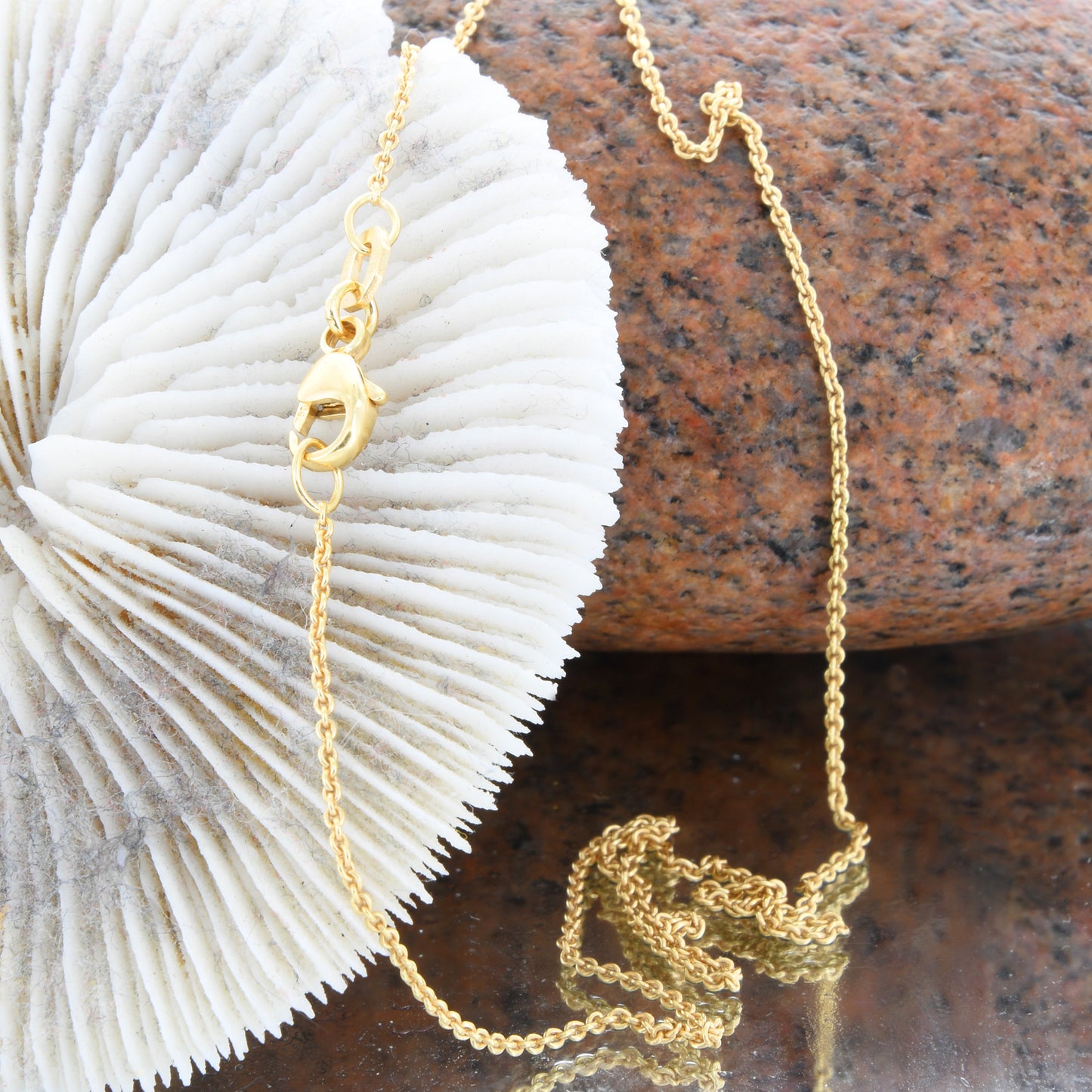 Goldkette Ankerkette Breite 1,1mm - 750-18 Karat Gold