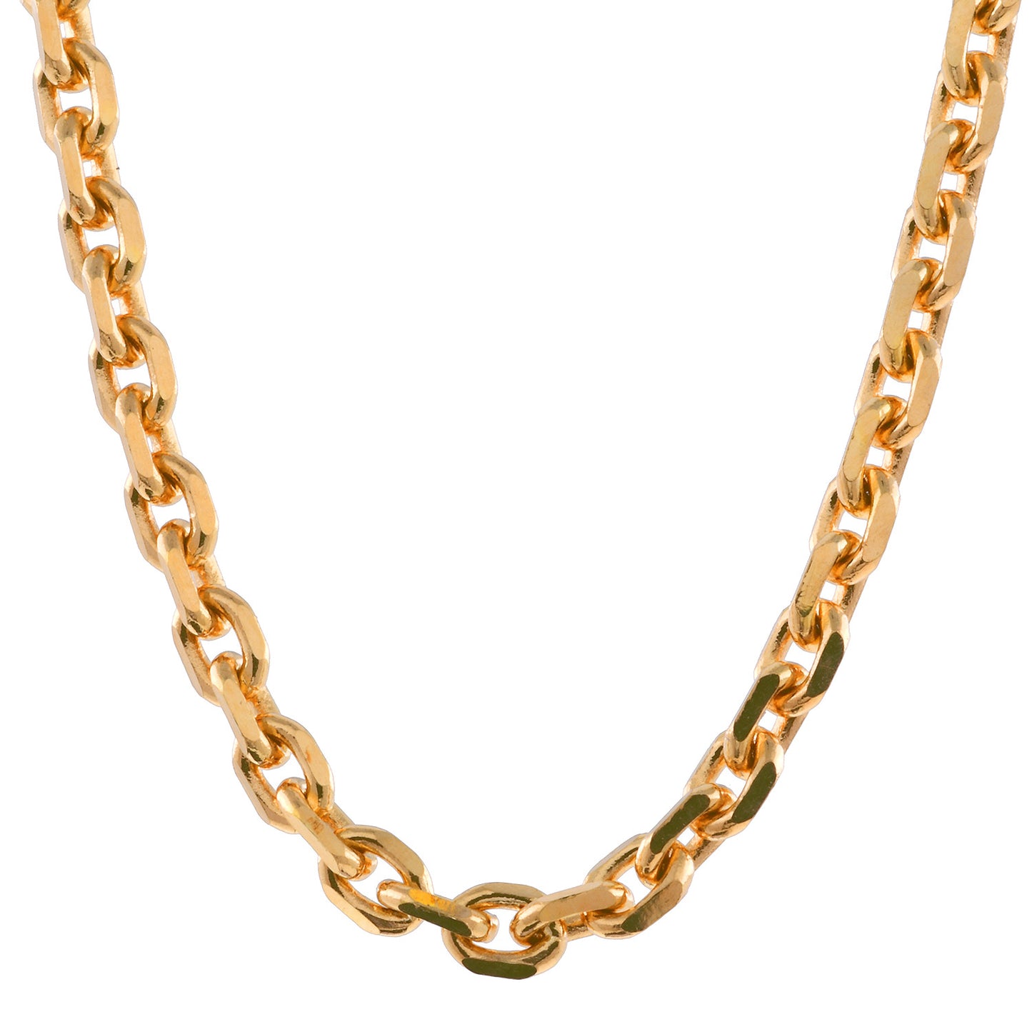 Ankerkette diamantiert Breite 1,7mm - 750-18 Karat Gold