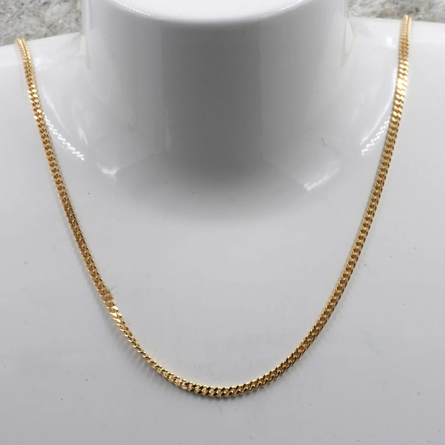 Goldkette Panzerkette Länge 60cm - Breite 2,1mm - 750-18 Karat Gold