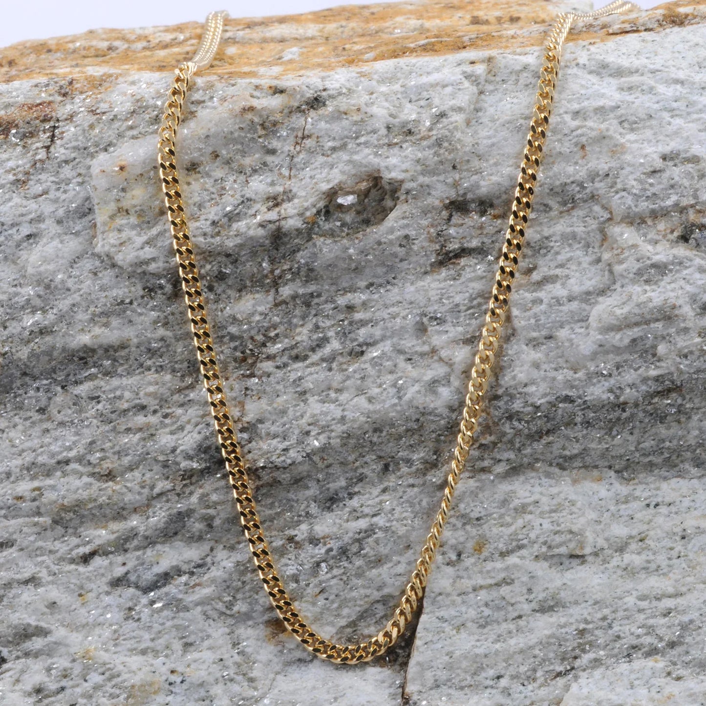 Goldkette Panzerkette Länge 60cm - Breite 2,1mm - 750-18 Karat Gold