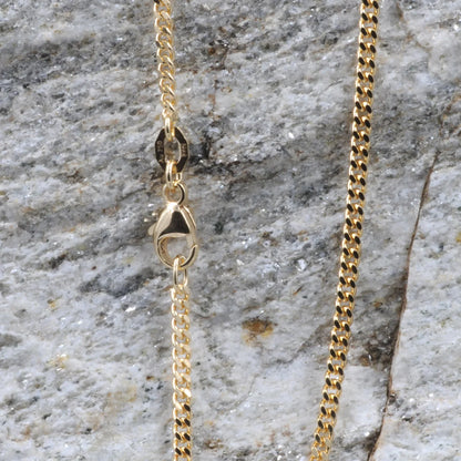 Goldkette Panzerkette Länge 60cm - Breite 2,1mm - 750-18 Karat Gold