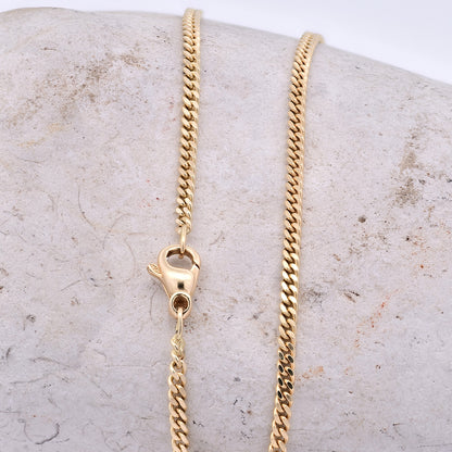 Panzerkette Halskette Breite 2.1 mm - 750 - 18 Karat Gold Auswahl