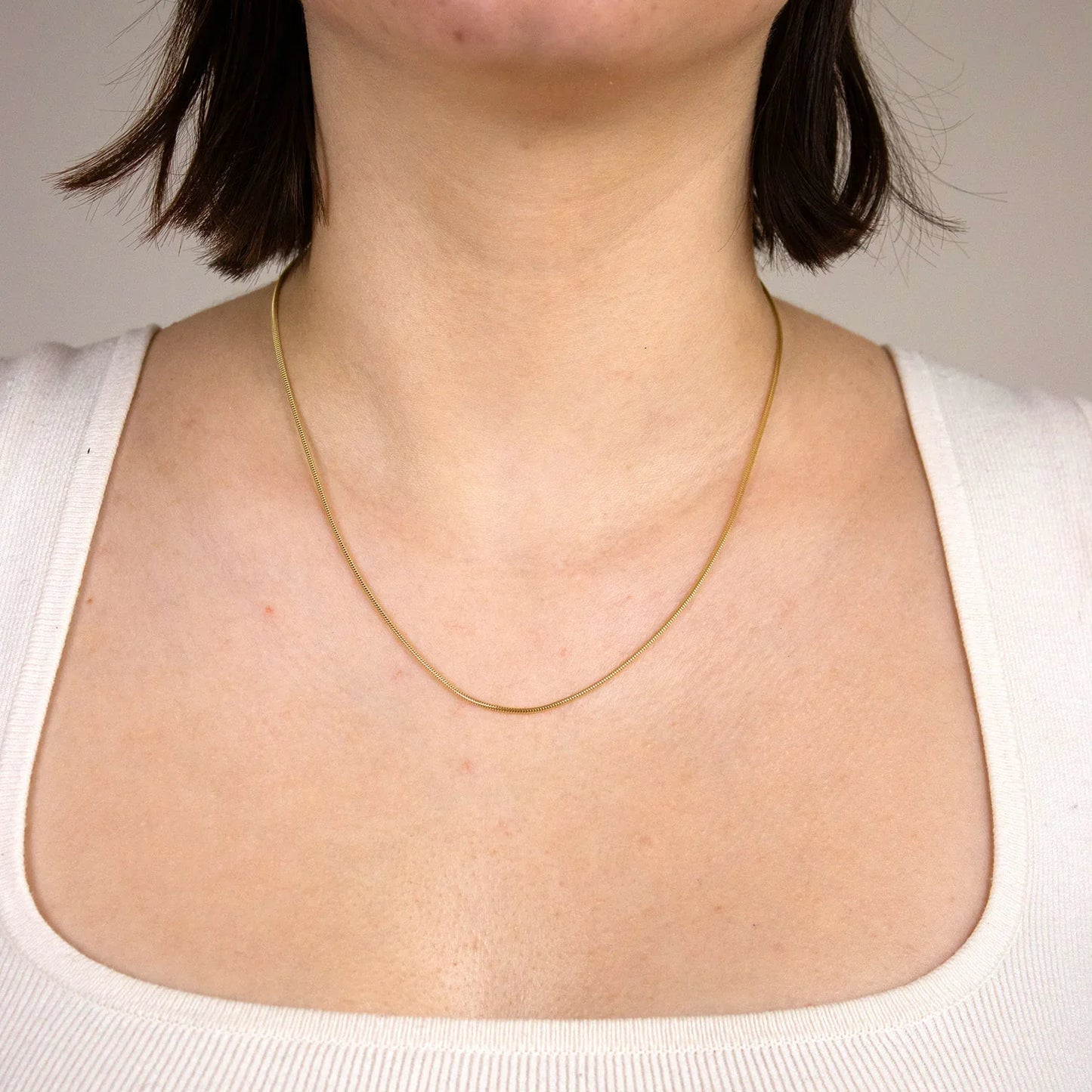 Goldkette Schlangenkette Breite 1,2mm - 750-18 Karat Gold