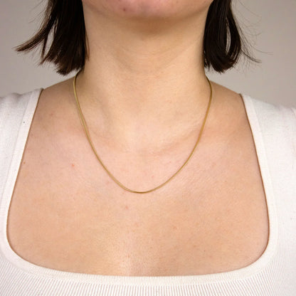 Goldkette Schlangenkette Breite 1,2mm - 750-18 Karat Gold