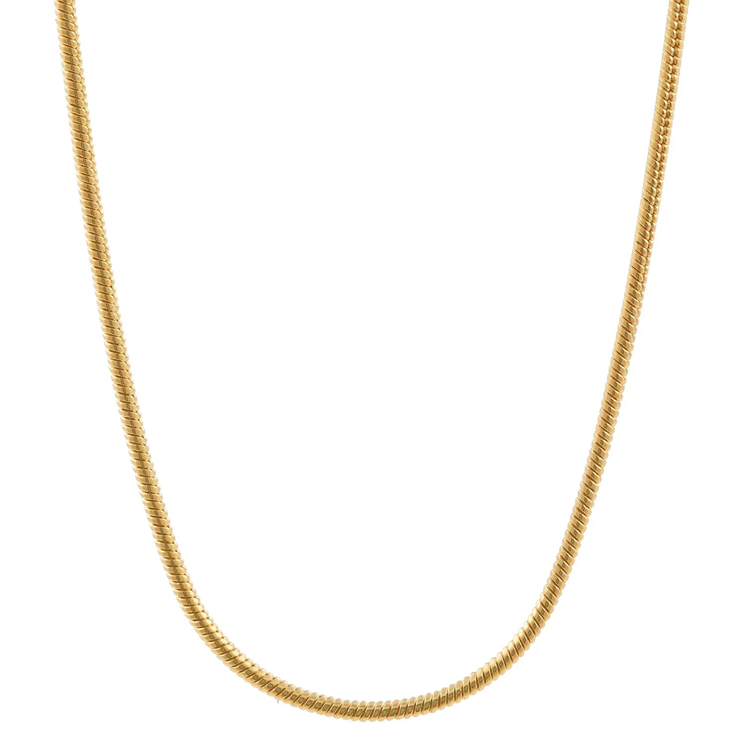 0,9 mm 50 cm 750 - 18 Karat Gold Halskette Schlangenkette rund massiv Gold hochwertige Goldkette  4,8 g