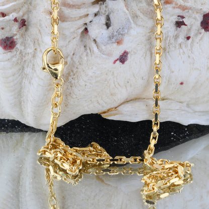 Ankerkette diamantiert Breite 2,0mm - 750-18 Karat Gold