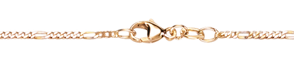 1,5 mm 40 cm 750 - 18 Karat Gold Halskette Figarokette massiv Gold hochwertige Goldkette  2,8 g