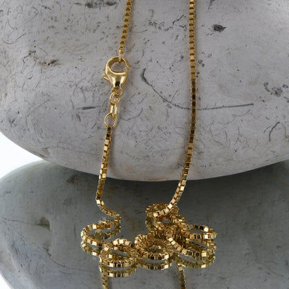 Goldkette Venezianerkette Länge 50cm - Breite 1,4mm - 750-18 Karat Gol