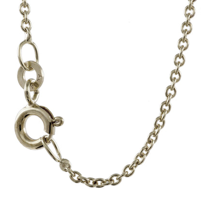 1,5 mm 45 cm 333 - 8 Karat Weißgold Ankerkette rund massiv Gold hochwertige Goldkette  2,8 g