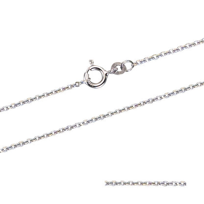 1,5 mm 45 cm 333 - 8 Karat Weißgold Ankerkette rund massiv Gold hochwertige Goldkette  2,8 g