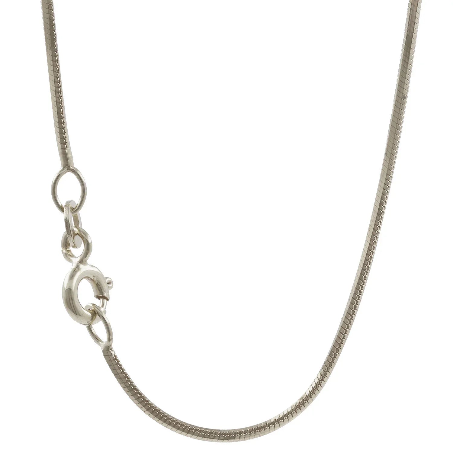 0,8 mm 42 cm 333 - 8 Karat Weißgold Schlangenkette diamantiert massiv Gold hochwertige Goldkette  2,2 g