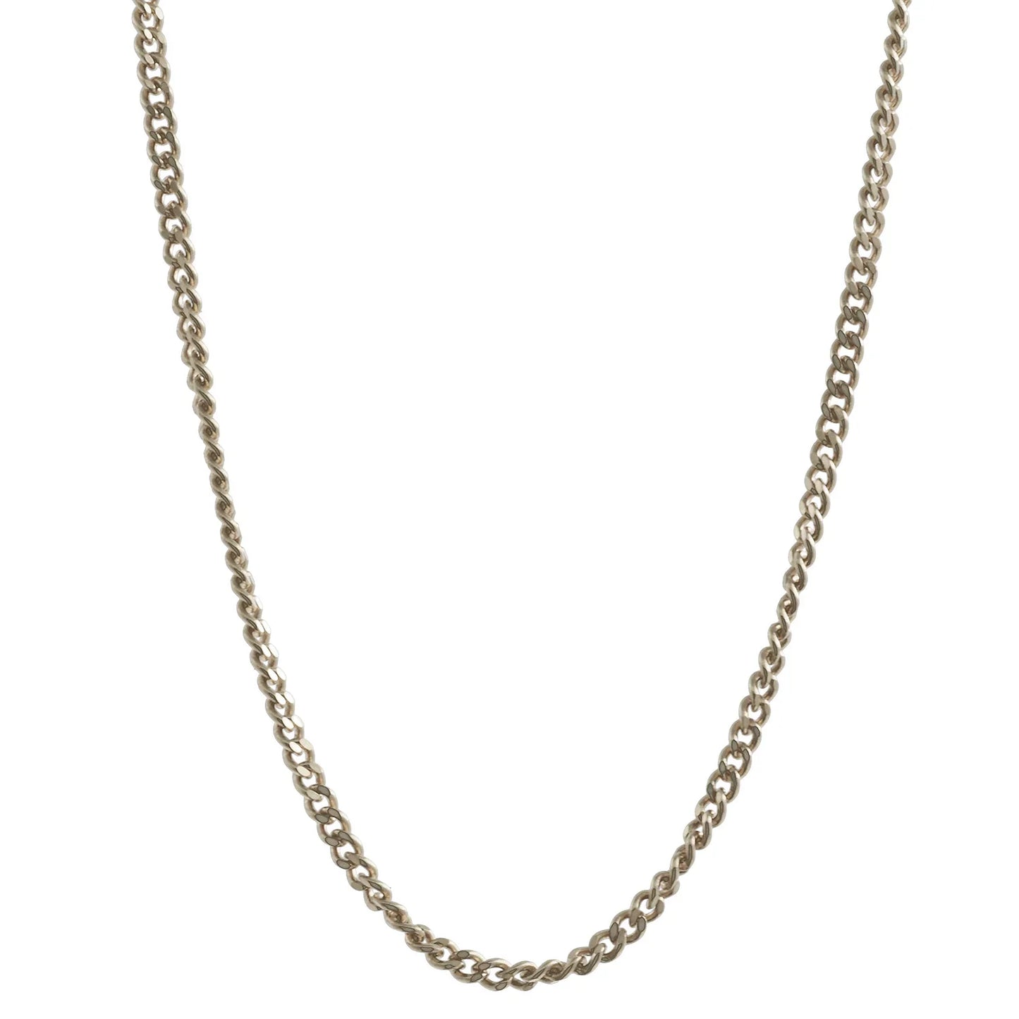 1,1 mm 45 cm 750 - 18 Karat Weißgold Panzerkette massiv Gold hochwertige Goldkette  2,4 g
