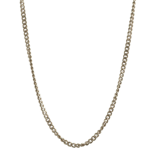 1,1 mm 45 cm 750 - 18 Karat Weißgold Panzerkette massiv Gold hochwertige Goldkette  2,4 g