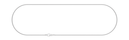 1,3 mm 50 cm 585 - 14 Karat Weißgold Zopfkette massiv Gold hochwertige Goldkette  3,5 g