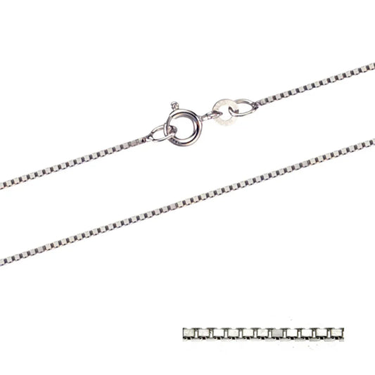 1,4 mm 50 cm 585 - 14 Karat Weißgold Venezianerkette massiv Gold hochwertige Goldkette  6,9 g