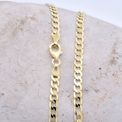 Edle Echt Goldkette Breiten 0,8mm-6,0mm  Panzerkette 333-8 Karat Gold