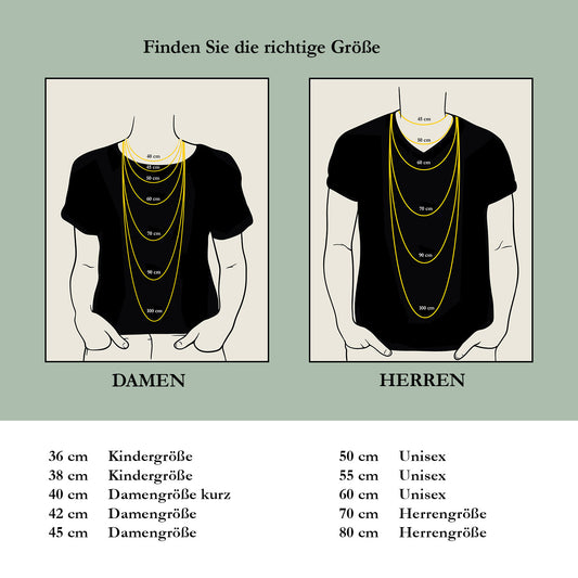 Edle Echt Goldkette Breiten 0,8mm-6,0mm  Panzerkette 333-8 Karat Gold