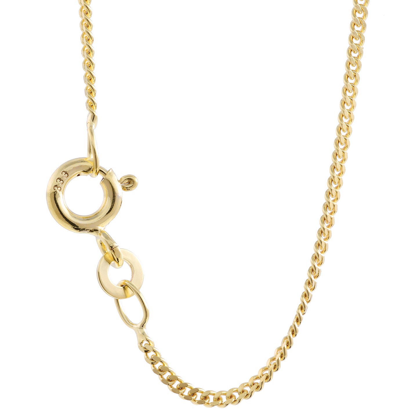 Edle Echt Goldkette Breiten 0,8mm-6,0mm  Panzerkette 333-8 Karat Gold