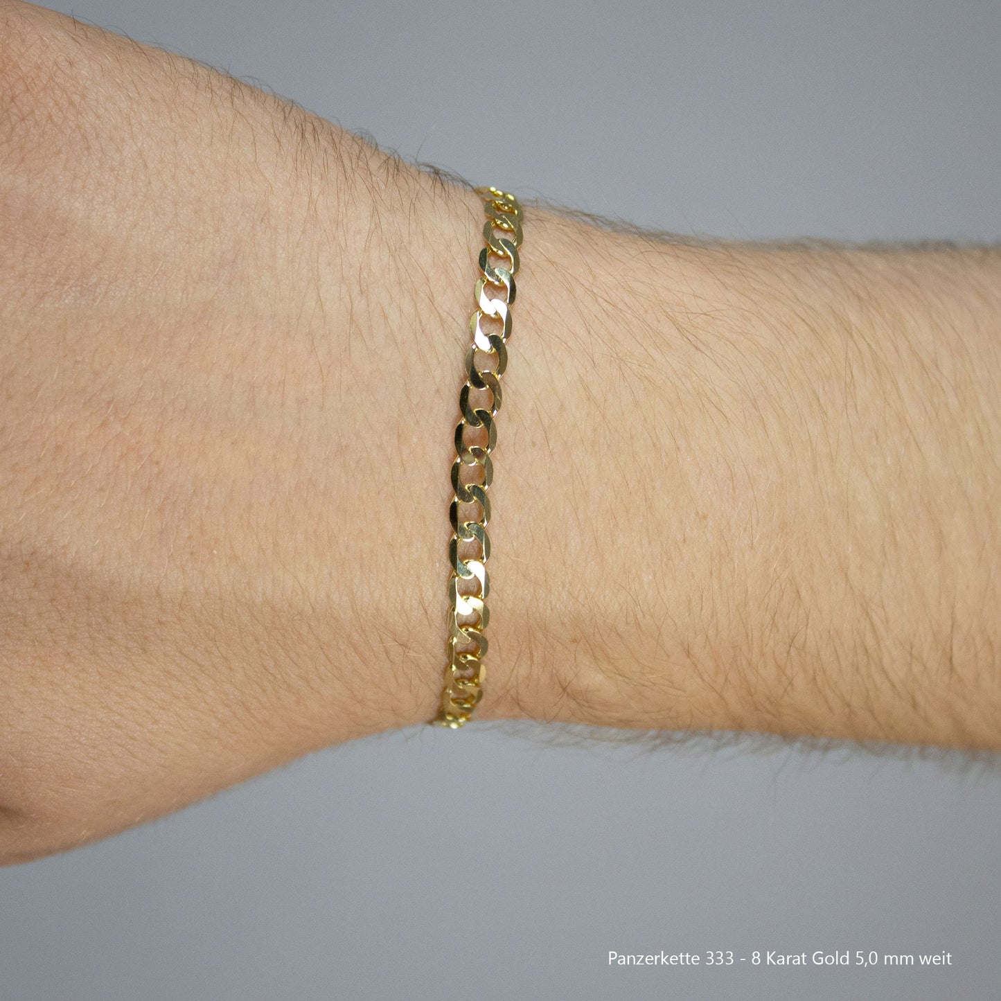 Edle Echt Goldkette Breiten 0,8mm-6,0mm  Panzerkette 333-8 Karat Gold