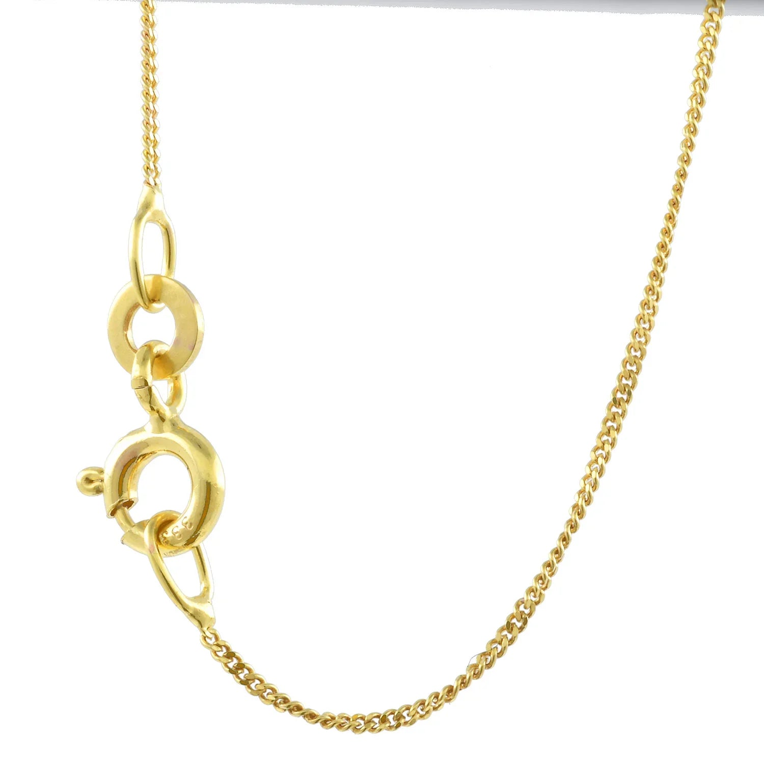 0,8 mm 60 cm 333 - 8 Karat Gold Halskette Panzerkette massiv Gold hochwertige Goldkette  1,26 g