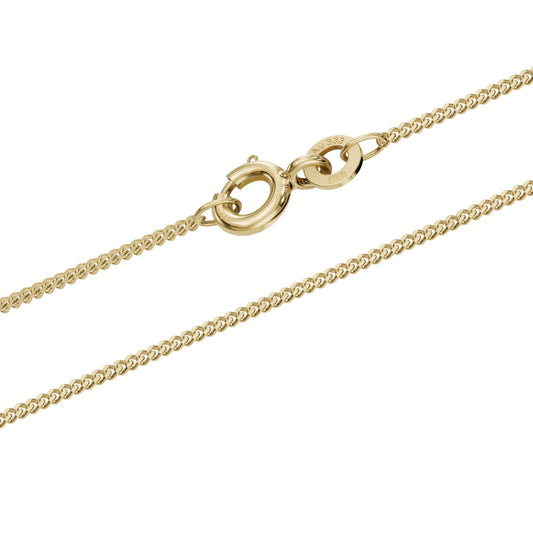 Goldkette Echt 333 - 8 Karat Panzerkette Gold Halskette - Juwelier Qualität - hochglanzpoliert und diamantiert - Made in Germany